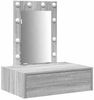vidaXL Schminktisch mit Schubladen Grau 60 x 40 x 70 cm Holzwerkstoff 865222 Bild 2