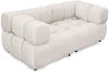 Sofa Designersofa FLOW 2-Sitzer in Stoff Bluvel Flaschengrün Bild 2