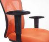SIHOO Bürostuhl Schreibtischstuhl, ergonomisch, verstellbare Lordosenstütze, 150kg belastbar ~ ohne Fußstütze, orange Bild 5