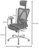 SIHOO Bürostuhl Schreibtischstuhl, ergonomisch, verstellbare Lordosenstütze, 150kg belastbar ~ ohne Fußstütze, orange Bild 4