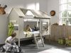 Baumhausbett Charlotte Deluxe Grau mit Vorhang Bild 2