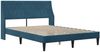 vidaXL Bettgestell mit Matratze mit Matratze Blau 180 x 200 cm Samt 3414818 Bild 4