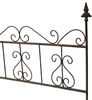 DanDiBo Rankhilfe Metall Blumengitter 60 cm Freistehend Rankgitter 96016 Steckzaun Kletterhilfe Stab Rost Imitat Bild 3