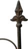 DanDiBo Rankhilfe Metall Blumengitter 60 cm Freistehend Rankgitter 96016 Steckzaun Kletterhilfe Stab Rost Imitat Bild 4