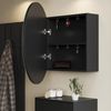 Badspiegelschrank Loki Anthrazit 70 x 70 cm mit 2 Fächern Vicco Bild 5