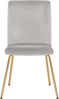 Esszimmerstuhl grau Samtstoff 2er Set RUBIO Bild 4