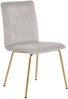 Esszimmerstuhl grau Samtstoff 2er Set RUBIO Bild 5