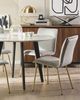 Esszimmerstuhl grau Samtstoff 2er Set RUBIO Bild 3