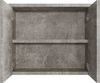 Badplaats Spiegelschrank Toledo 80 x 60 cm Beton Grau - Badezimmerschrank mit Spiegel und 2 Türen Bild 2