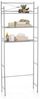 CARO-Möbel Waschmaschinenregal MARSA Toilettenregal mit 3 Ablagen Badezimmerregal Bad WC Stand Regal in grau Bild 4