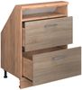 Dachschrägenschrank Rion Sonoma/Goldkraft Eiche mit 2 Schubladen Vicco Bild 4