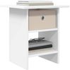 vidaXL Nachttisch 2 pcs Weiß 41 x 40 x 45 cm Holzwerkstoff 8000437 Bild 3