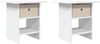 vidaXL Nachttisch 2 pcs Weiß 41 x 40 x 45 cm Holzwerkstoff 8000437 Bild 2