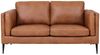 2-Sitzer Sofa Aicena Leder Cognac - Komfortsofa mit Taschenfederkern & Metall-Gestell Bild 4