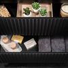Waschtischunterschrank Skelbolu 60x60x40 cm Schwarz/Eiche [en. casa] Bild 2