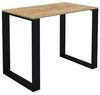 AKKE Esstisch, Esszimmertisch LOFT Schwarze Beinen Küchentisch Bürotisch 2mm-PVC Bild 4