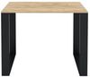 AKKE Esstisch, Esszimmertisch LOFT Schwarze Beinen Küchentisch Bürotisch 2mm-PVC Bild 3