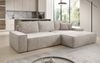 Luxusbetten24 Schlafsofa Designer Sofa Verona mit breiter Ottomane, mit Schlaffunktion und Stauraum Bild 2