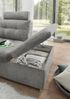 Couch NALO Sofa Schlafcouch Wohnlandschaft Bettsofa schlamm grau U-Form rechts Bild 3