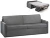 Schlafsofa 4-Sitzer Samt CALIFE - Anthrazit - Liegefläche: 160 cm - Matratzenhöhe: 14 cm Bild 2