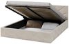 FDM Polsterbett SUNSET Bettgestell 90x200, 120x200, 140x200, 160x200, 180x200cm, Hebbarer Metallrahmen, Bettkasten, ohne Matratze Bild 3