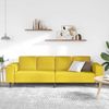 vidaXL Wohnzimmer Couch Gelb 250 x 77 x 76 cm 3335097 Bild 3