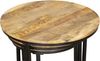 Beistelltisch HEINZ 3er Set - Mangoholz Braun 50 x 60 x 60 cm | Couchtisch Sofatisch Abstelltisch Bild 4