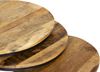 Beistelltisch HEINZ 3er Set - Mangoholz Braun 50 x 60 x 60 cm | Couchtisch Sofatisch Abstelltisch Bild 5