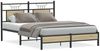 vidaXL Bettgestell ohne Matratze Sonoma-Eiche 150x200 cm Holzwerkstoff 4106946 Bild 2