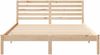 vidaXL Bettrahmen mit Kopfteil Braun 160 x 200 cm Massives Kiefernholz 872281 Bild 5