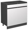 Küchenunterschrank R-Line Weiß 80 cm J-Shape, ohne Arbeitsplatte Vicco Bild 4