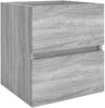 vidaXL Waschbeckenunterschrank Grau Sonoma 41x38,5x45 cm Holzwerkstoff 815646 Bild 2