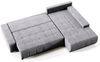 Beautysofa Ecksofa Draco L, Grau, Dunkelgrau, inkl. Wellenfedern Ecke mit Einfügung, mit Schlaffunktion Bild 3