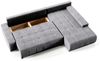 Beautysofa Ecksofa Draco L, Grau, Dunkelgrau, inkl. Wellenfedern Ecke mit Einfügung, mit Schlaffunktion Bild 2