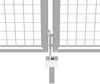 vidaXL Gartentor verzinkter Stahl 400 x 150 cm Silber 144301 Bild 4