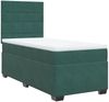 vidaXL Boxspringbett mit Matratze Dunkelgrün 90x200 cm Samt 3293113 Bild 5