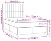 vidaXL Boxspringbett mit Matratze & LED Hellgrau 120x190 cm Samt 3270323 Bild 2