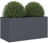 vidaXL Pflanzkübel Anthrazit 62x30x29 cm Stahl 841591 Bild 4