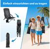 TLGREEN Klappstuhl Klappbar Strandstuhl,Campingstuhl mit Tragetasche, Getränkehalter, (2 St),150 kg Tragkraft für Outdoor, Camping, Strand, Sandkonzert Bild 4