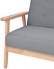 vidaXL Sessel Hellgrau Stoff 242225 Bild 4