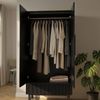 HOME DELUXE Kleiderschrank NYLA Schwarz - 100 x 200 cm Bild 2
