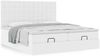 vidaXL Ottoman-Bett mit Matratzen Reinweiß 160x200 cm Kunstleder 3313650 Bild 4