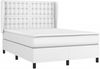 vidaXL Boxspringbett mit Matratze Weiß 140x190 cm Kunstleder 3129028 Bild 3