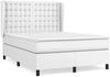 vidaXL Boxspringbett mit Matratze Weiß 140x190 cm Kunstleder 3129028 Bild 2