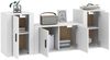 vidaXL 3-tlg. TV-Schrank-Set Weiß Holzwerkstoff 3188502 Bild 3