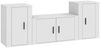 vidaXL 3-tlg. TV-Schrank-Set Weiß Holzwerkstoff 3188502 Bild 2