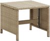 vidaXL Gartenhocker 2 Stk. mit Sitzkissen Poly Rattan Beige 46418 Bild 3
