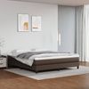 vidaXL Boxspringbettgestell, Kunstleder Braun, 180x200 cm Bild 2