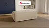 Vente-unique - AMELIA Pouf Stoff Beige - B 69 cm x H 42 cm x L 102 cm Bild 2