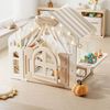 Moni Kinderspielhaus multifunktional Matte Aufbewahrungsboxen Tisch Lichter beige Bild 2